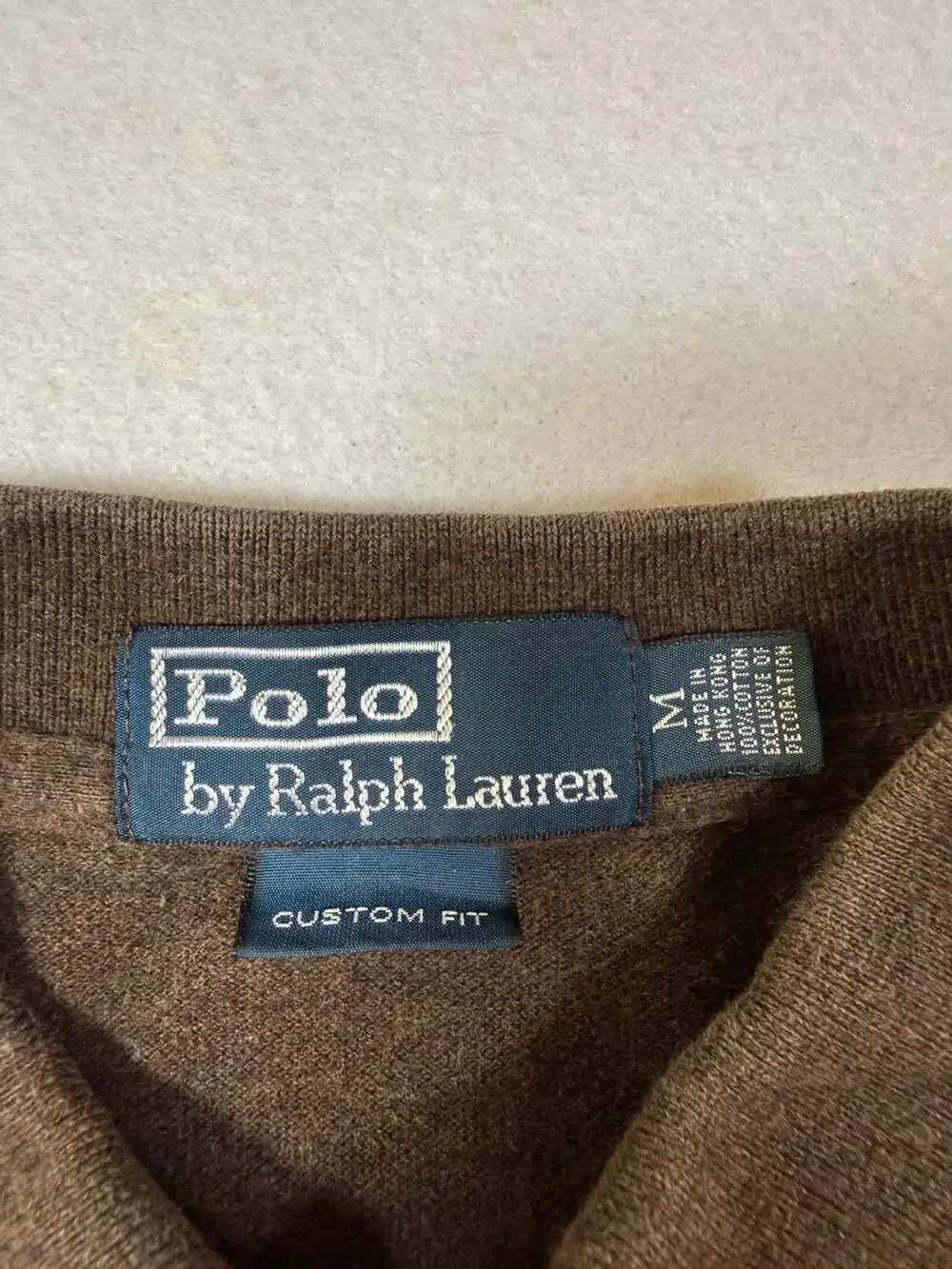 Polo Ralph Lauren Custom Fit Brown Short Sleeve Polo Shirt
